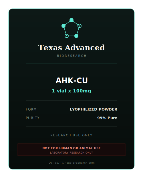 AHK-CU research peptide vial placeholder