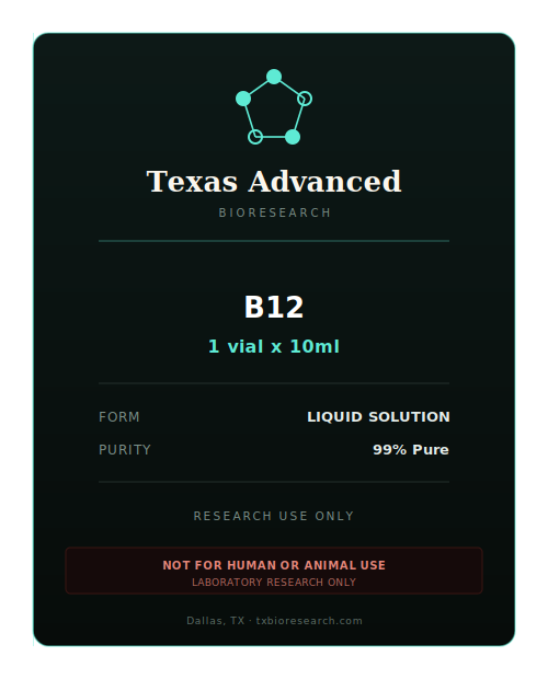 B12 research peptide vial placeholder
