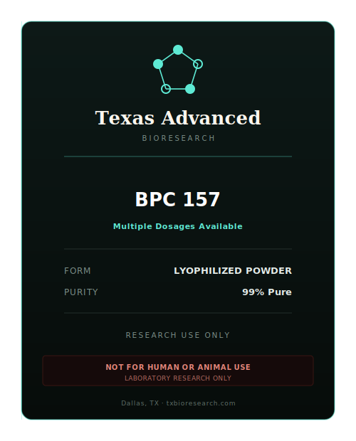 BPC 157 research peptide vial placeholder