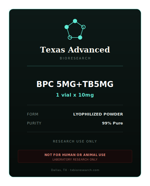 BPC 5mg+TB5mg research peptide vial placeholder