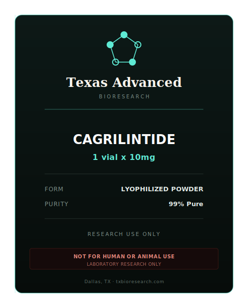 Cagrilintide research peptide vial placeholder