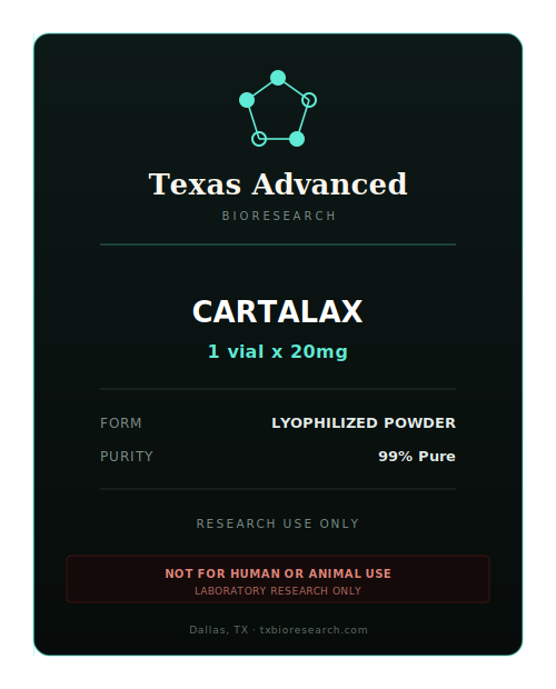 Cartalax research peptide vial placeholder