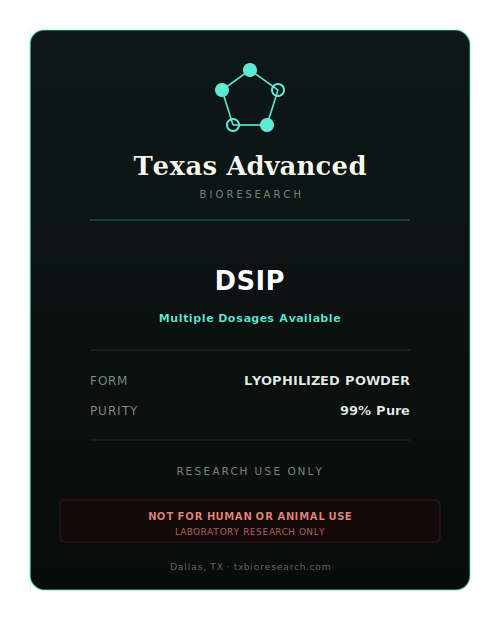DSIP research peptide vial placeholder