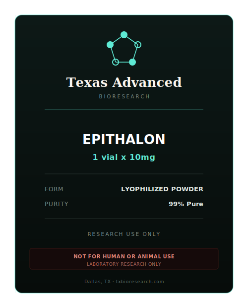 Epithalon research peptide vial placeholder