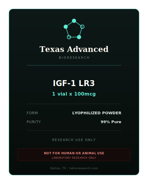IGF-1 LR3 research peptide vial placeholder