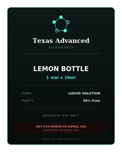 Lemon Bottle research peptide vial placeholder