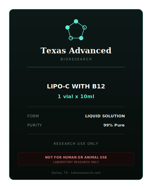 Lipo-C with B12 research peptide vial placeholder