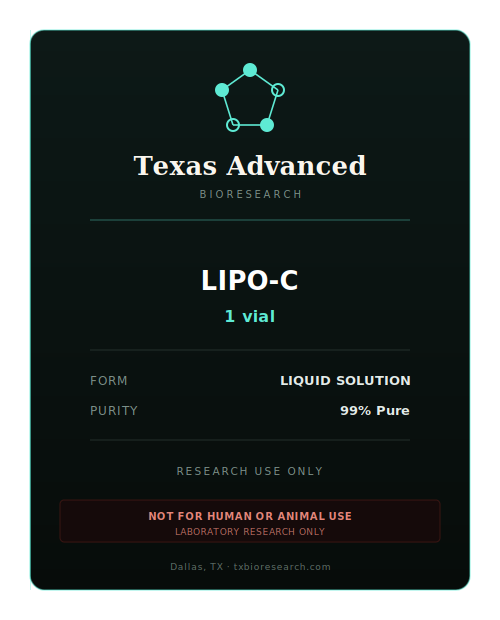 Lipo-C research peptide vial placeholder