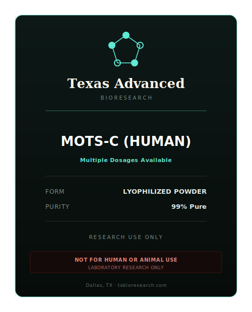 MOTS-c (Human) research peptide vial placeholder