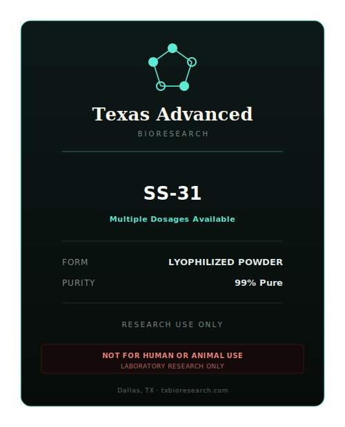 SS-31 research peptide vial placeholder