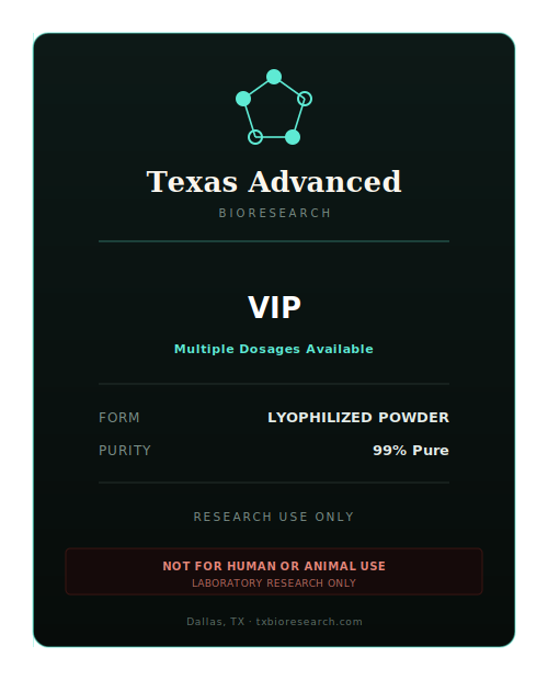 VIP research peptide vial placeholder